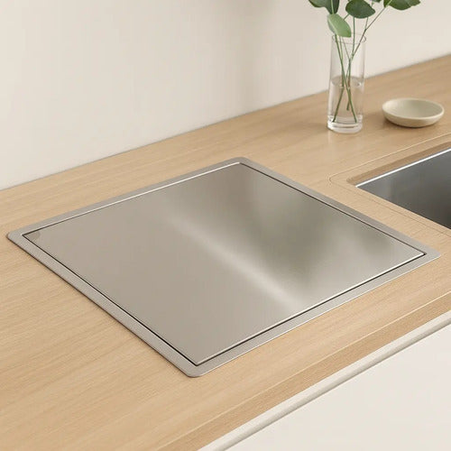 Tampa P/ Escorredor Calha Gourmet De 40x29cm Cozix Inox 304 Inox